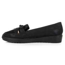 Queen Vivi Mocasines de moda para la primavera. negro 4