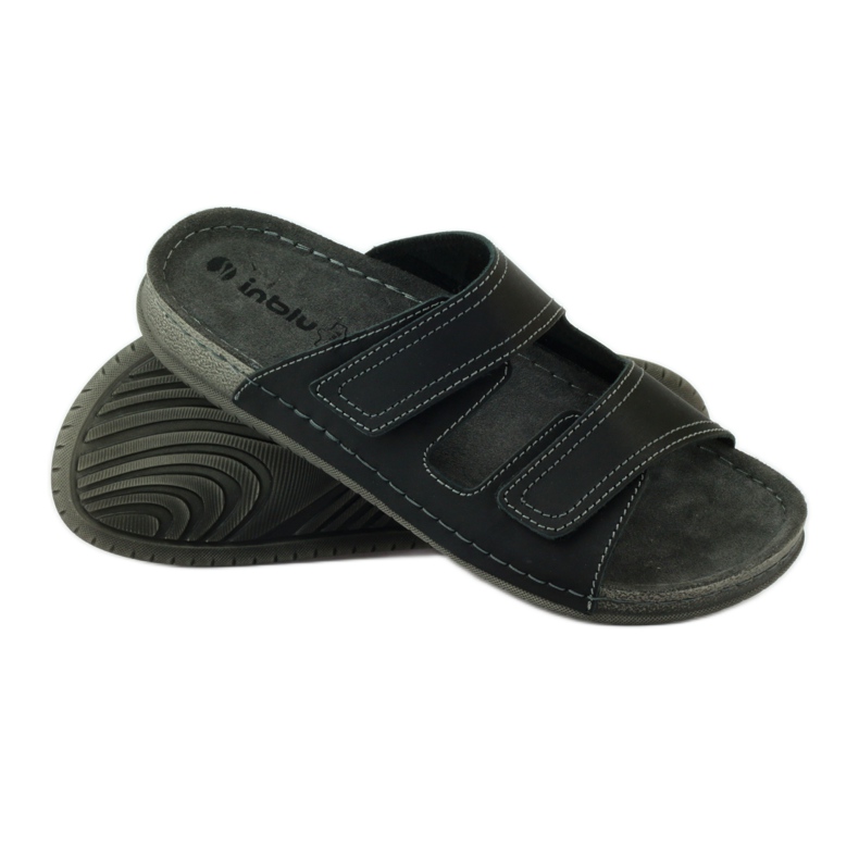Chanclas con velcro Inblu TH06 negro 3