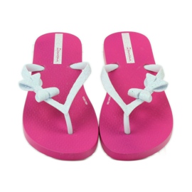 Chanclas de purpurina con lazo de Ipanema rosado gris 4