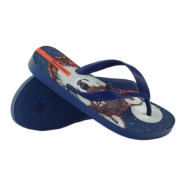 Ipanema Children's Flip -Flops con un azul marino de lobo 3