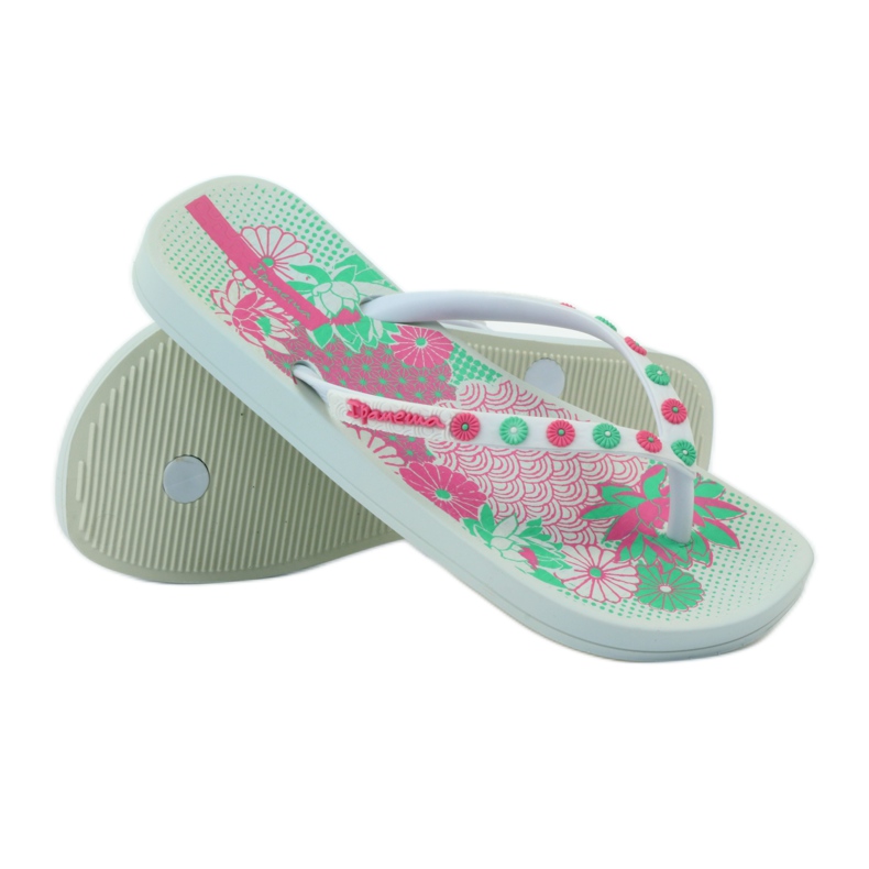 Chanclas Ipanema 82387 flores rosa verde blanco 3