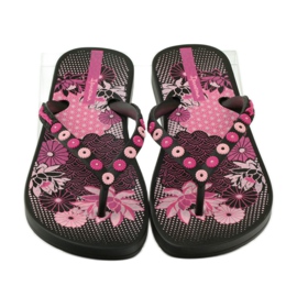 Chanclas Ipanema 82387 flores negro rosa 4