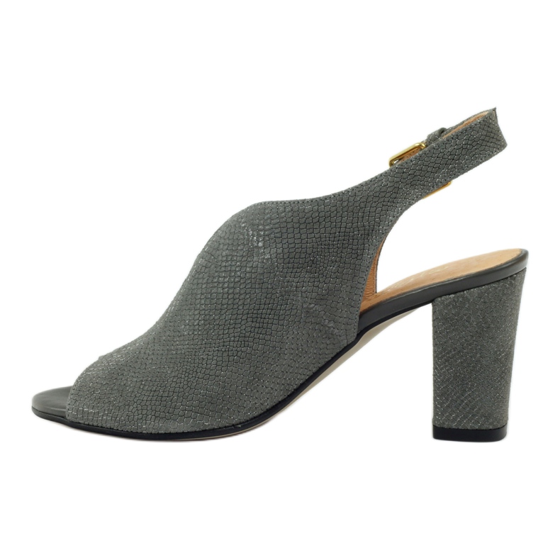 Espinto Sandalias de cuero para mujeres 248 Cobra gris 2