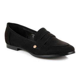 Sweet Shoes Mocasines negros sin cordones 3