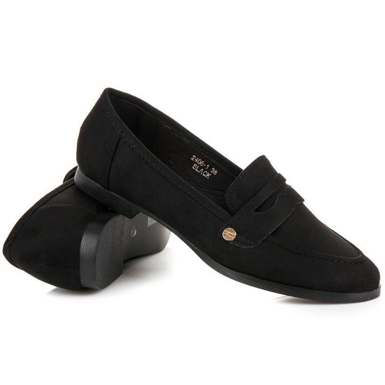 Sweet Shoes Mocasines negros sin cordones 1 Sweet Shoes Mocasines negros sin cordones 1