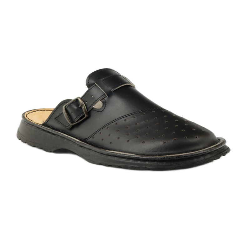 Sandalias negras médicas ortopédicas negro 1