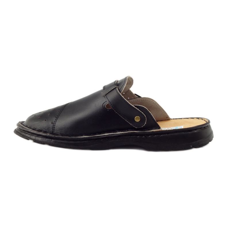 Sandalias negras médicas ortopédicas negro 2