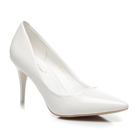 Comer Tacones lacados con estilo blanco 2