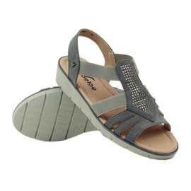 Sandalias súper cómodas con lentejuelas Aloeloe gris 3 Sandalias súper cómodas con lentejuelas Aloeloe gris 3