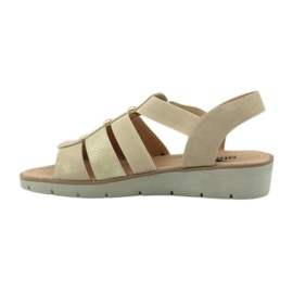 Sandalias Aloeloe súper cómodas marrón amarillo 2