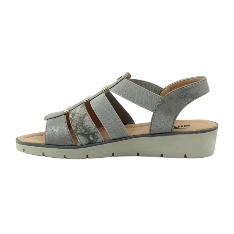 Sandalias Aloeloe súper cómodas gris amarillo 2