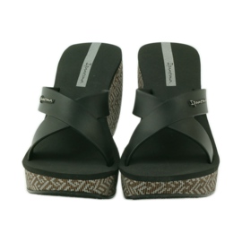 Chanclas mujer cuña Ipanema 82288 negro marrón 4