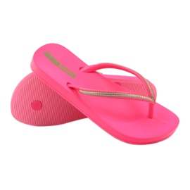 Chanclas cadena oro Ipanema 8238 rosa amarillo 3