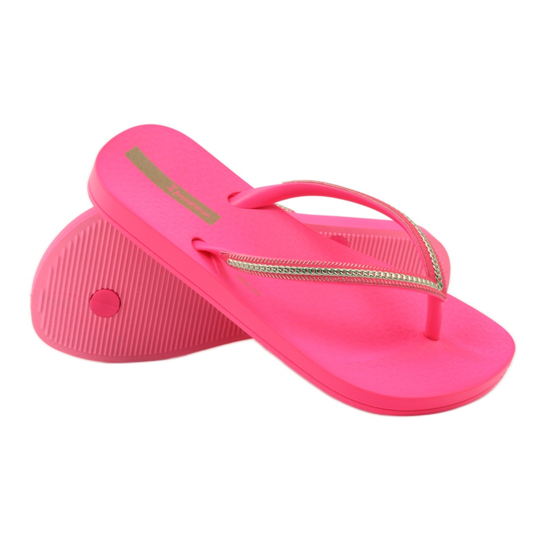 Chanclas cadena oro Ipanema 8238 rosado amarillo 3