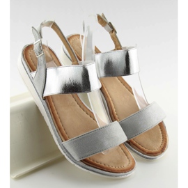Sandalias mujer plata A-04 plata gris 3
