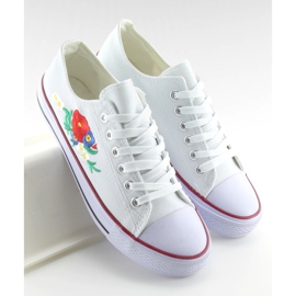 Deportivas blancas con bordado B71H-25 blanco 2