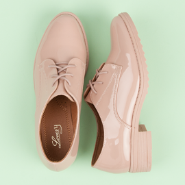 Lovery Zapatos lacados mujer marrón 6