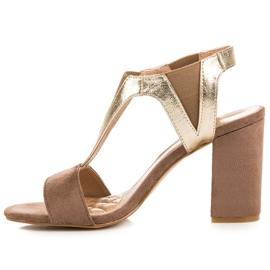 Sandalias con tacón Vinceza marrón 3