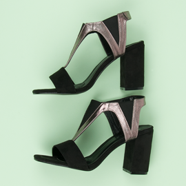 Sandalias con tacón Vinceza negro 6