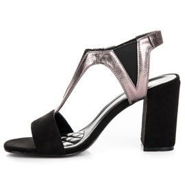 Sandalias con tacón Vinceza negro 4