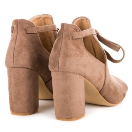 Sandalias vinceza ante cordones marrón 4