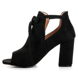 Sandalias vinceza ante cordones negro 6