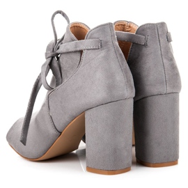 Sandalias vinceza ante cordones gris 5