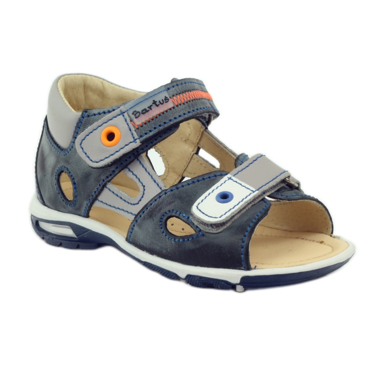 Sandalias con velcro Bartuś 119 gris oscuro 1 Sandalias con velcro Bartuś 119 gris oscuro 1