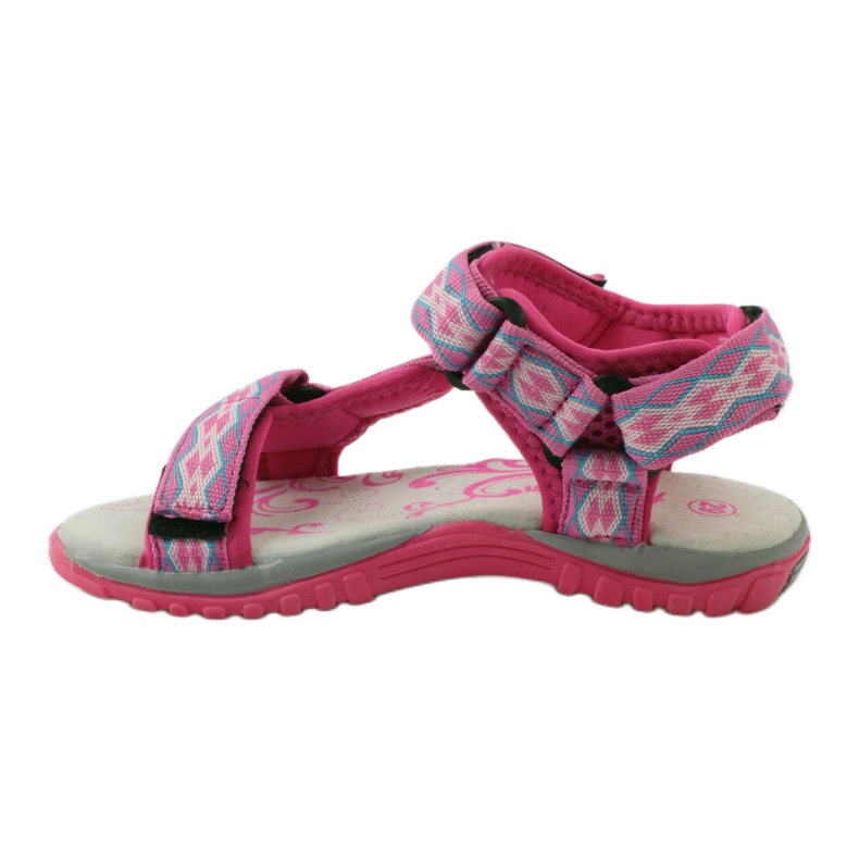 American Club Sandalias con inserción de piel americana 5268 púrpura rosa 2