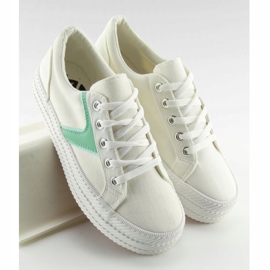 Deportivas blancas con suela alta K1831401 Blanco 5