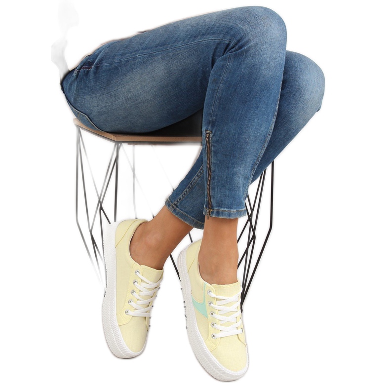 Amarillo K1831401 Amarillo zapatillas suela alta 2