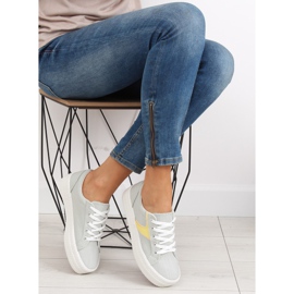 Deportivas grises con suela alta K1831401 Gris 2