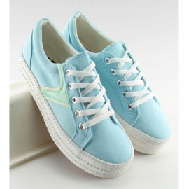 Azul K1831401 zapatillas Celeste de suela alta 5