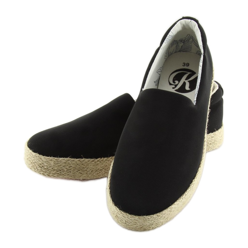 Alpargatas slip-on negras k1833801 negro 1 Alpargatas slip-on negras k1833801 negro 1