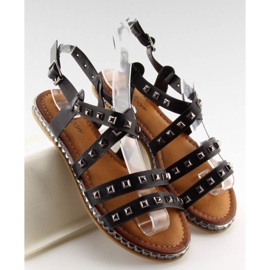 Sandalias negras con tachuelas WL193 Black negro 3