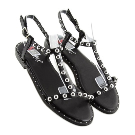 Sandalias con tachuelas negro DD88P negro 5
