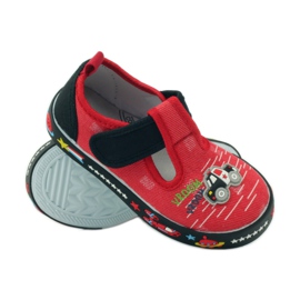 American Club Deportivas americanas con plantilla de piel rojo negro 3