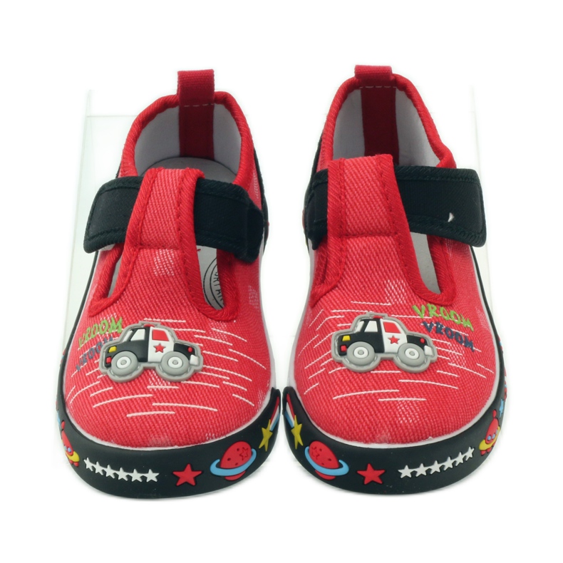 American Club Deportivas americanas con plantilla de piel rojo negro 4