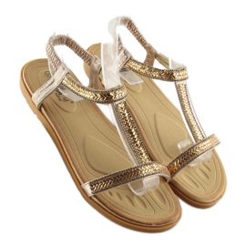 Sandalias mujer doradas FM5035 LT.ORO dorado 2