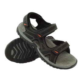 American Club Sandalias con aplicación de piel American 6201 negro 3 American Club Sandalias con aplicación de piel American 6201 negro 3