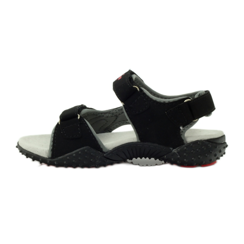 American Club Sandalias con aplicación de piel americana 5267 negro 2