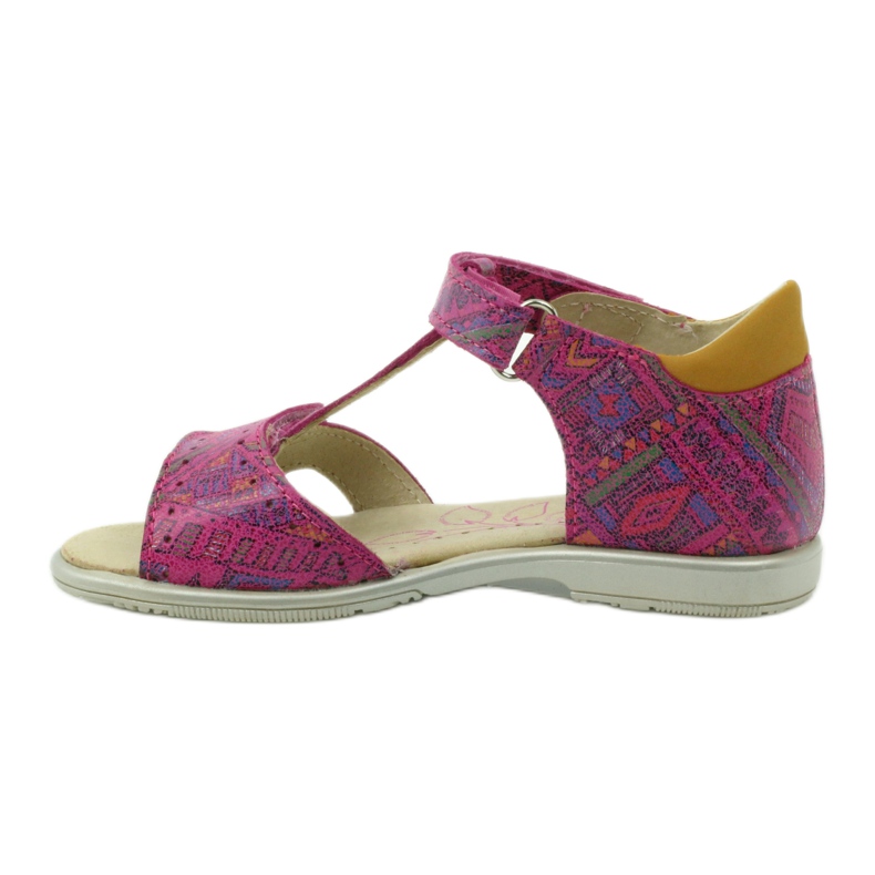 Sandalias velcro estampado azteca Ren But 3296 rosa 2