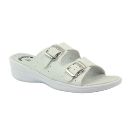 American Club Pantuflas médicas cómodas American 3/2018 blanco 2