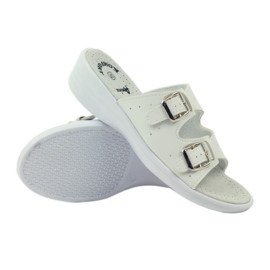 American Club Pantuflas médicas cómodas American 3/2018 blanco 4