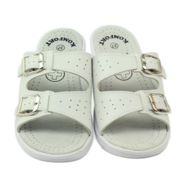 American Club Pantuflas médicas cómodas American 3/2018 blanco 5