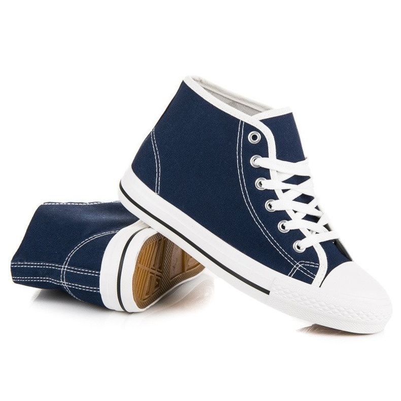 Deportivas azul marino por encima del tobillo 1