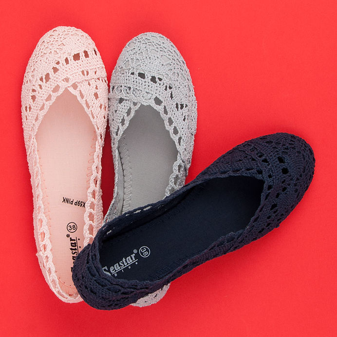Seastar Bailarinas encaje rosa 1