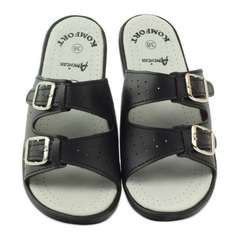 American Club Cómodas zapatillas médicas americanas 2/2018 negro 4