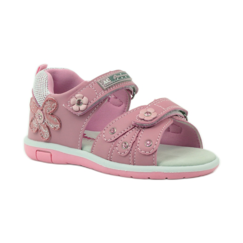 American Club Sandalias con inserción de piel americana 87285 rosa 1