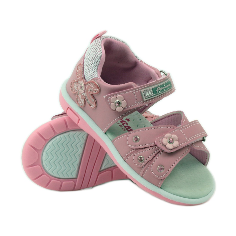 American Club Sandalias con inserción de piel americana 87285 rosa 3